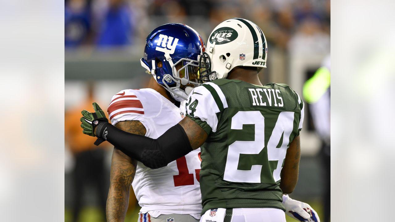 NFL - Odell Beckham Jr. Darrelle Revis. Jersey Swap