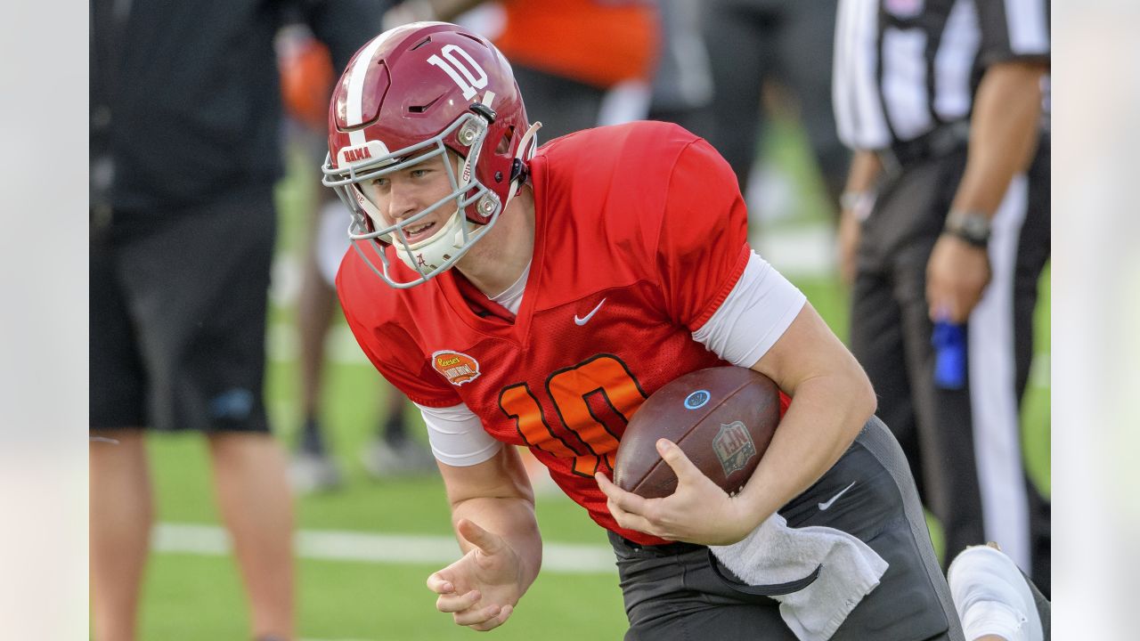 Mac Jones is impressing in Mobile during Senior Bowl practice