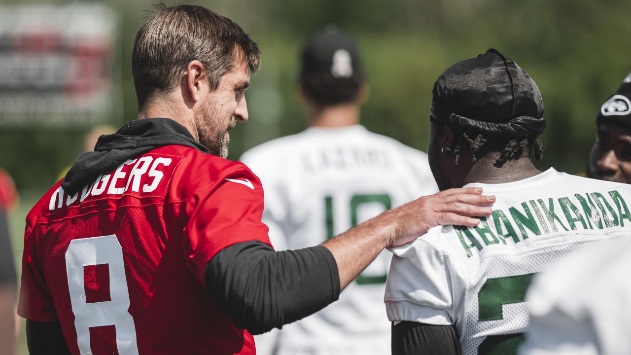 New York Jets tight end Zack Kuntz warms up before an NFL preseason  football game against the Carolina Panthers, Saturday, Aug. 12, 2023, in  Charlotte, N.C. (AP Photo/Jacob Kupferman Stock Photo - Alamy