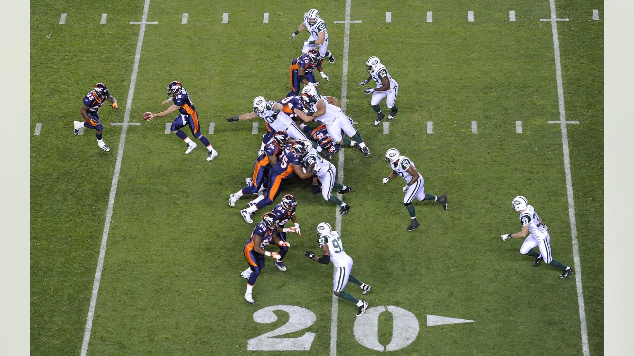 Denver Broncos running back Willis McGahee (23) runs during an NFL