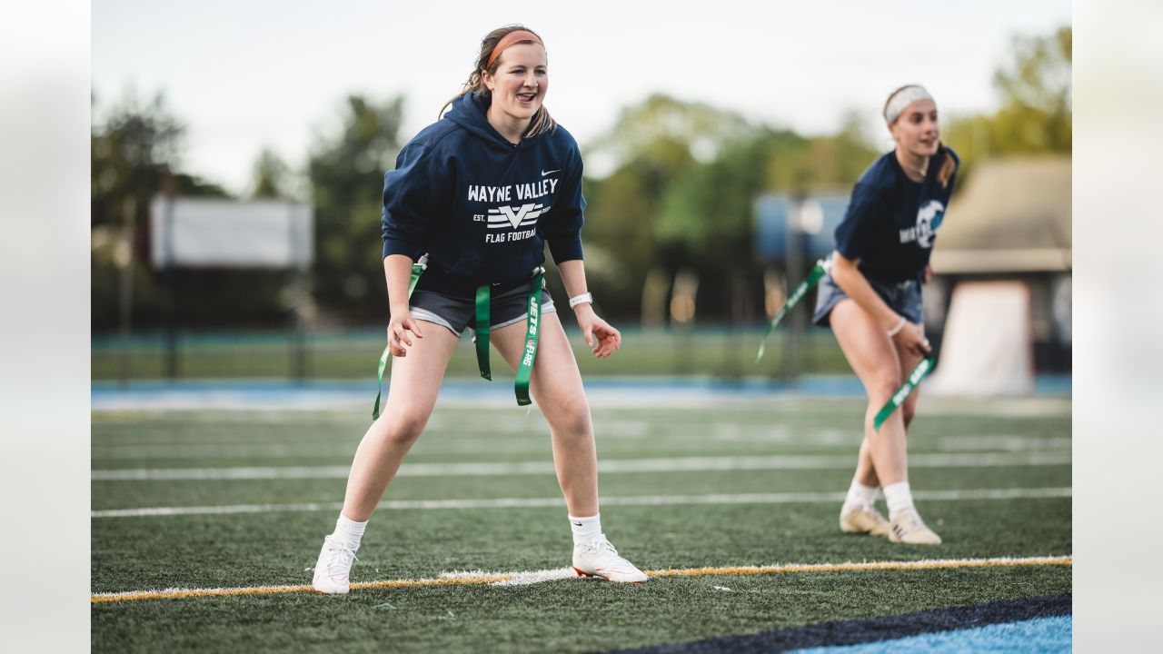 See Zach Wilson and Elijah Moore Help Coach at a Girls High School Flag  Football Practice