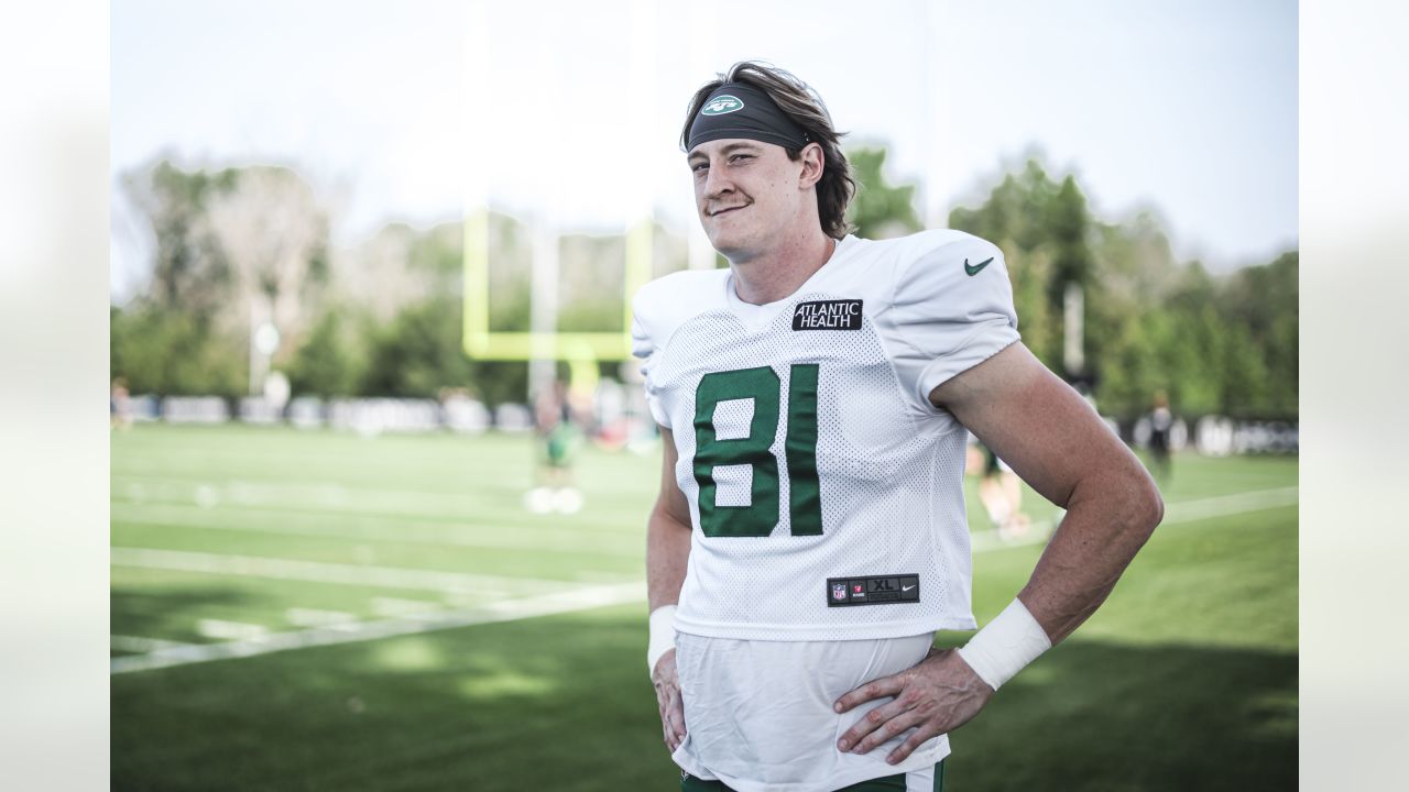 July 28, 2021, Florham Park, New Jersey, USA: New York Jets running back  Michael Carter (32) takes part in a drill during morning training camp  session at the Atlantic Health Jets Training