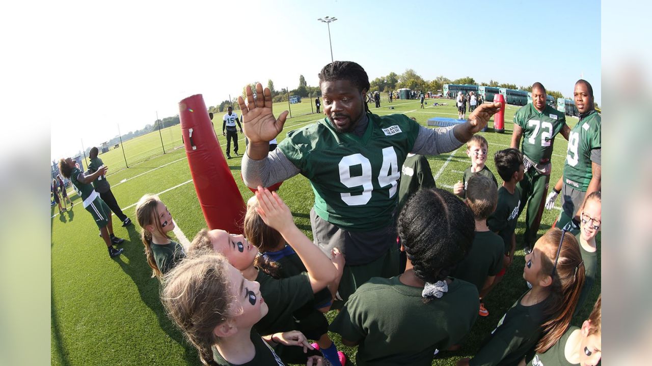 C.J. Mosley dons 'The Office' T-shirt in London