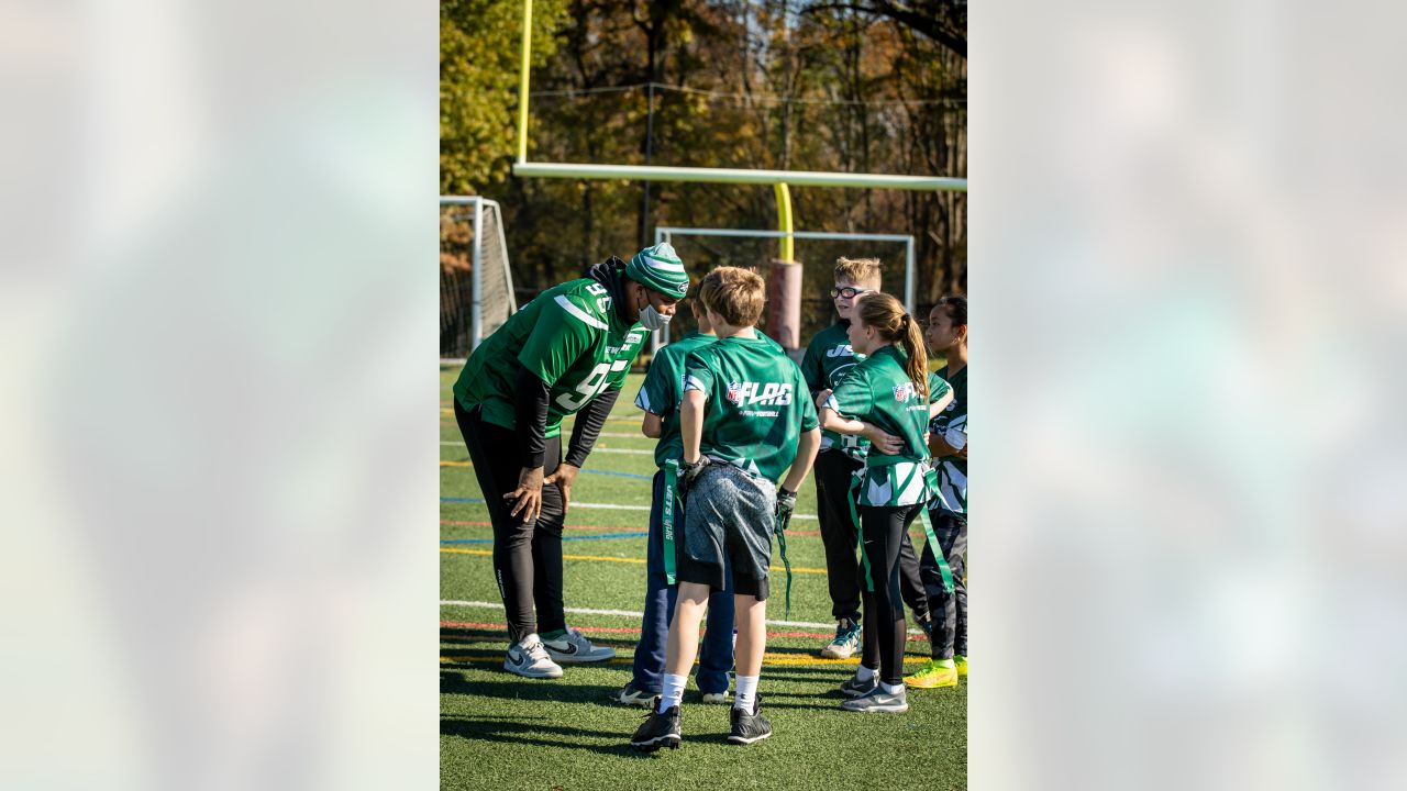 Jets Players Help Coach Play 60 Flag Football Program with Local Sixth  Graders