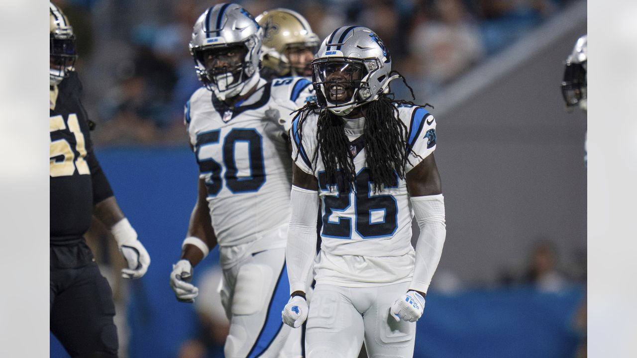 Carolina Panthers quarterback Bryce Young lays wicked juke on Detroit Lions  linebacker James Houston, turning would-be sack into gain