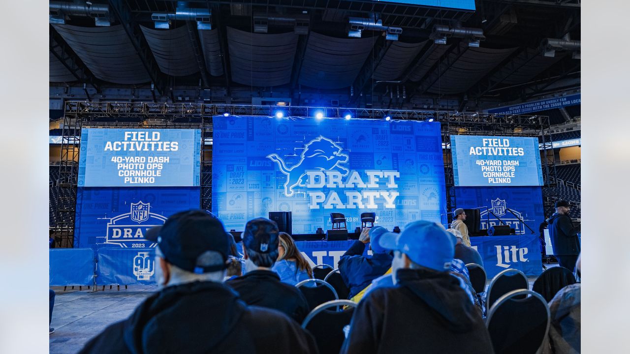 2023 Detroit Lions Miller Lite draft party photos