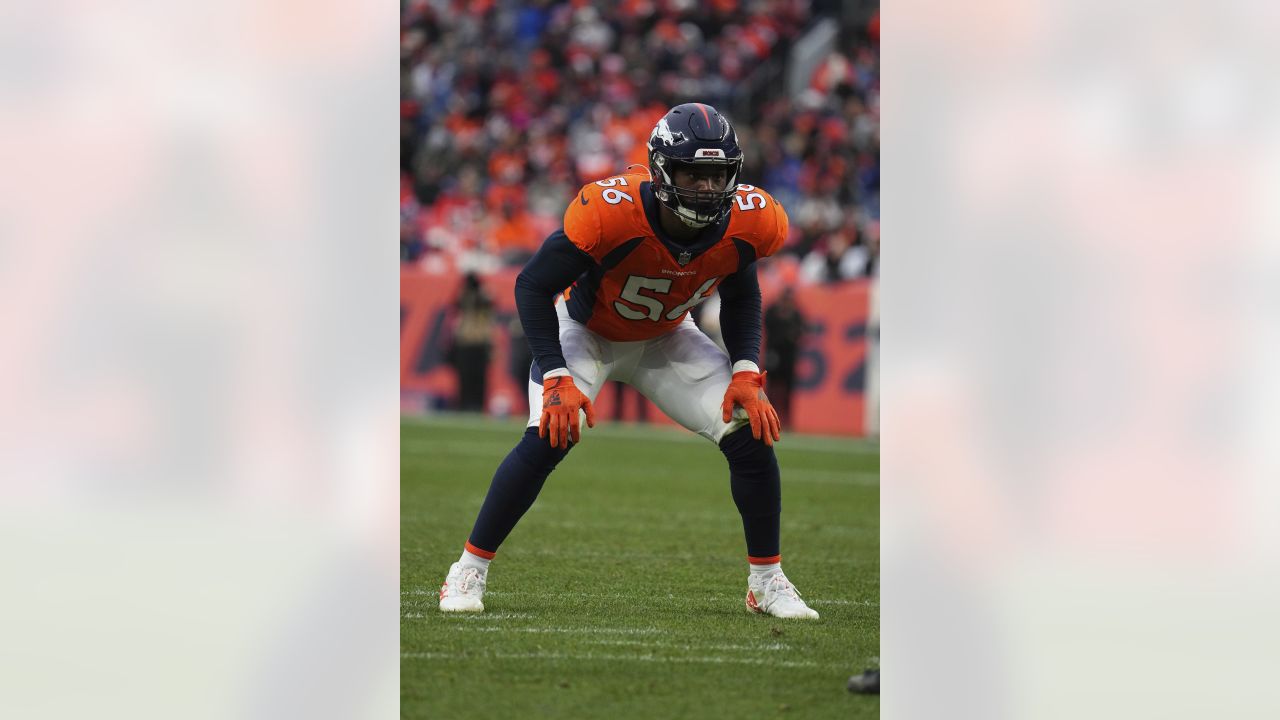 Denver Broncos wide receiver Tim Patrick (81) celebrates a touchdown  against the Cincinnati Bengals in the first half of an NFL football game  Sunday, Dec 19, 2021, in Denver. (AP Photo/Bart Young