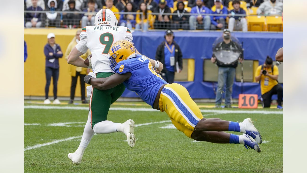 Pitt's Calijah Kancey sets DT record at combine with 4.67 40-yard