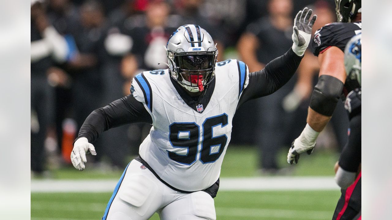 Carolina Panthers quarterback Bryce Young lays wicked juke on Detroit Lions  linebacker James Houston, turning would-be sack into gain