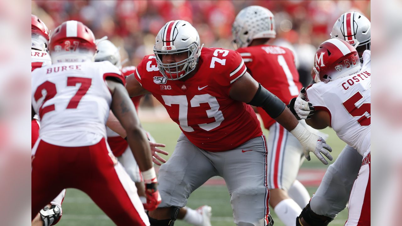 2020 NFL draft: Detroit Lions trade up for Ohio State G Jonah Jackson in  third round 