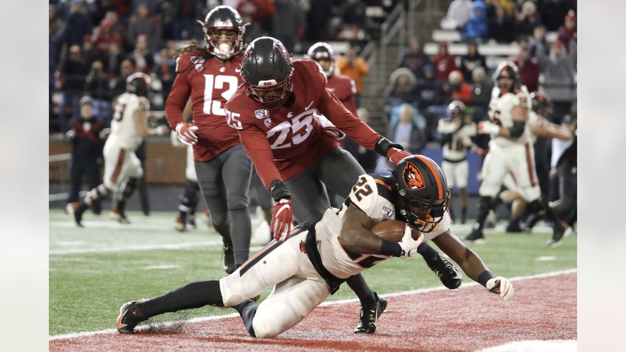 Oregon State running back Jermar Jefferson selected by Detroit