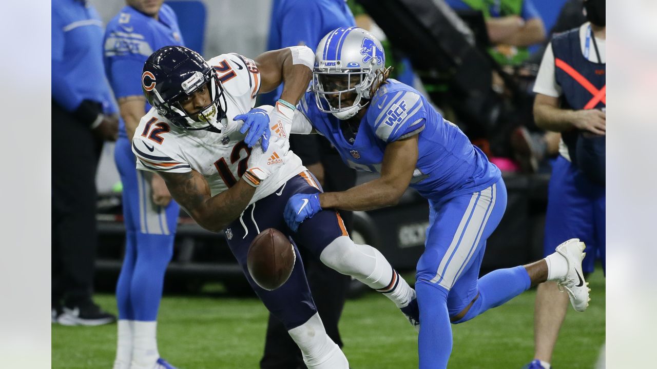 during an NFL football game, Sunday, Sept. 12, Detroit Lions wide