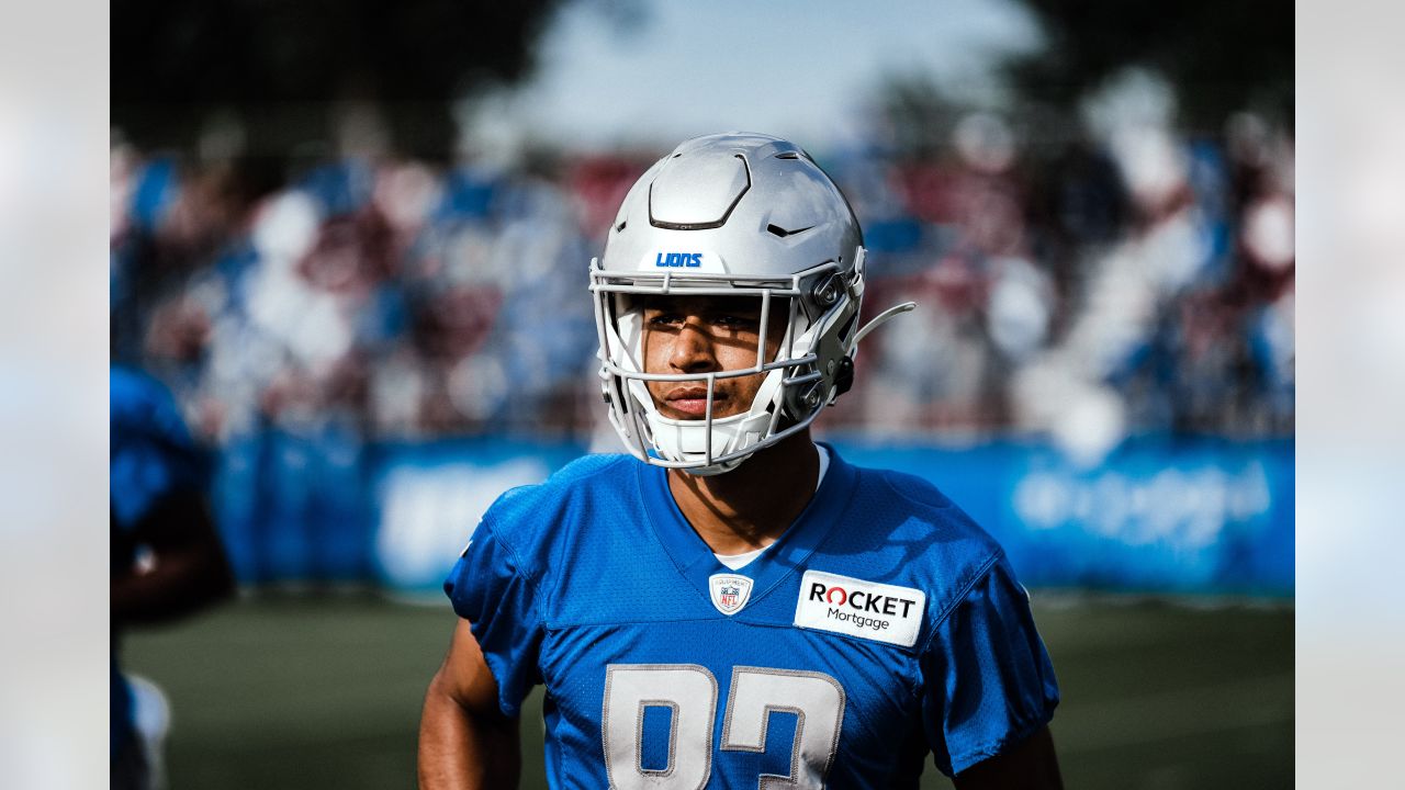 Detroit Lions running back Ty Johnson (38) runs the ball during an NFL  preseason football game against the New England Patriots in Detroit,  Friday, Aug. 9, 2019. (AP Photo/Paul Sancya Stock Photo - Alamy