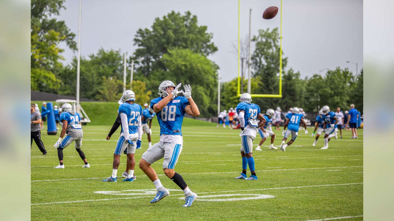 Detroit Lions camp: Rookie tight end T.J. Hockenson impressive early – Lions  Lowdown