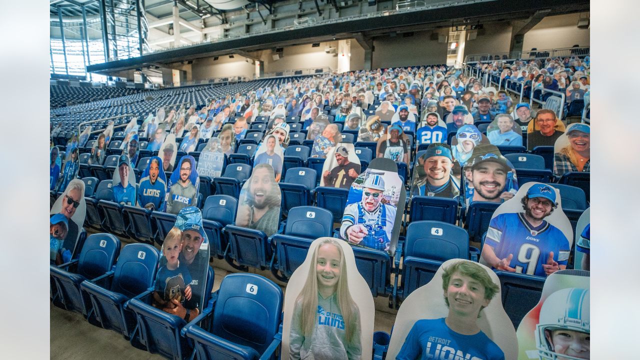 Detroit Lions offering fans chance to purchase cutouts at Ford Field