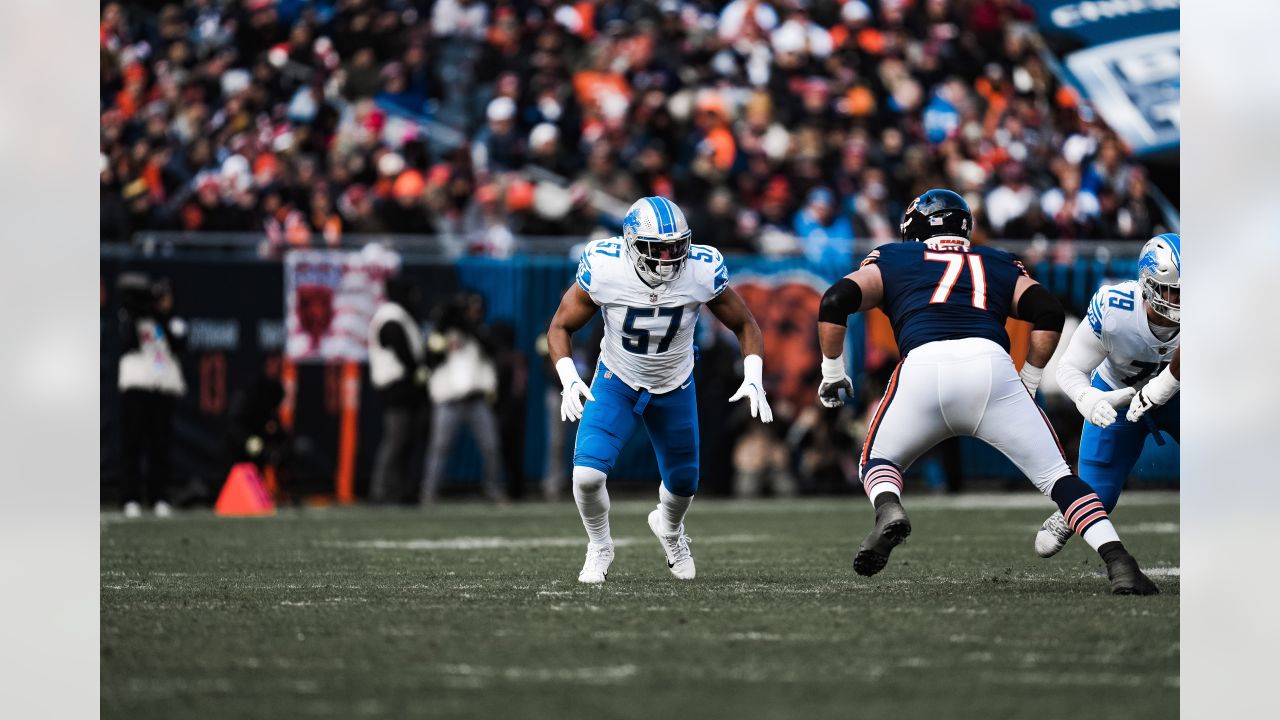 Detroit Lions linebacker Anthony Pittman (57) in action during the