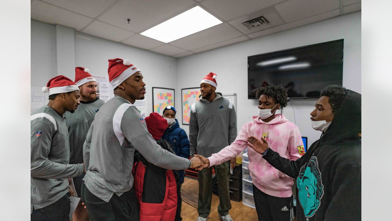 DLA students Shop with a Lion at Meijer, lion, Detroit Lions, shopping, The Lions took Detroit Lions Academy students Christmas shopping for our  annual Shop with a Lion at Meijer.