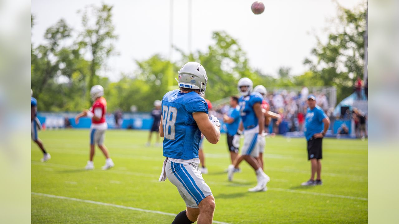 Detroit Lions camp: Rookie tight end T.J. Hockenson impressive early – Lions  Lowdown