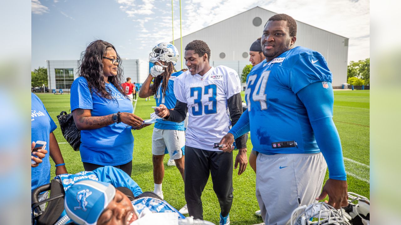 Make-A-Wish Recipient Luke Larson visits Detroit Lions