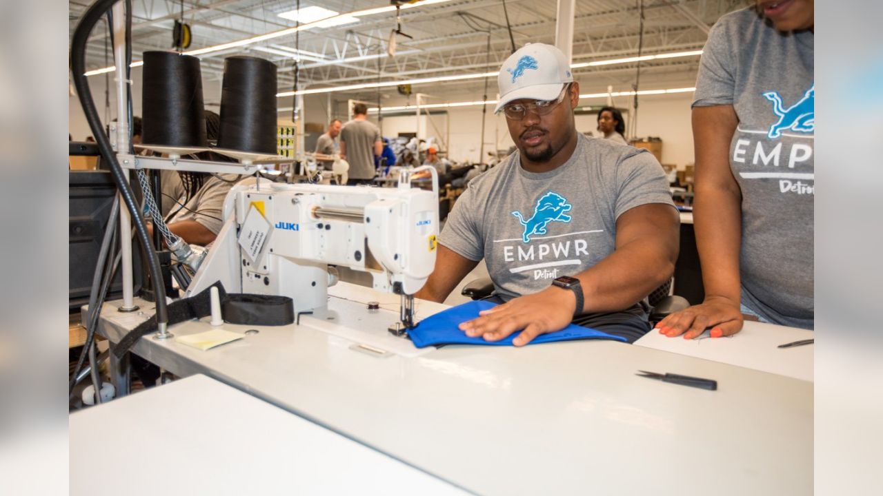 Detroit Lions rookies visit Empowerment Plan plant