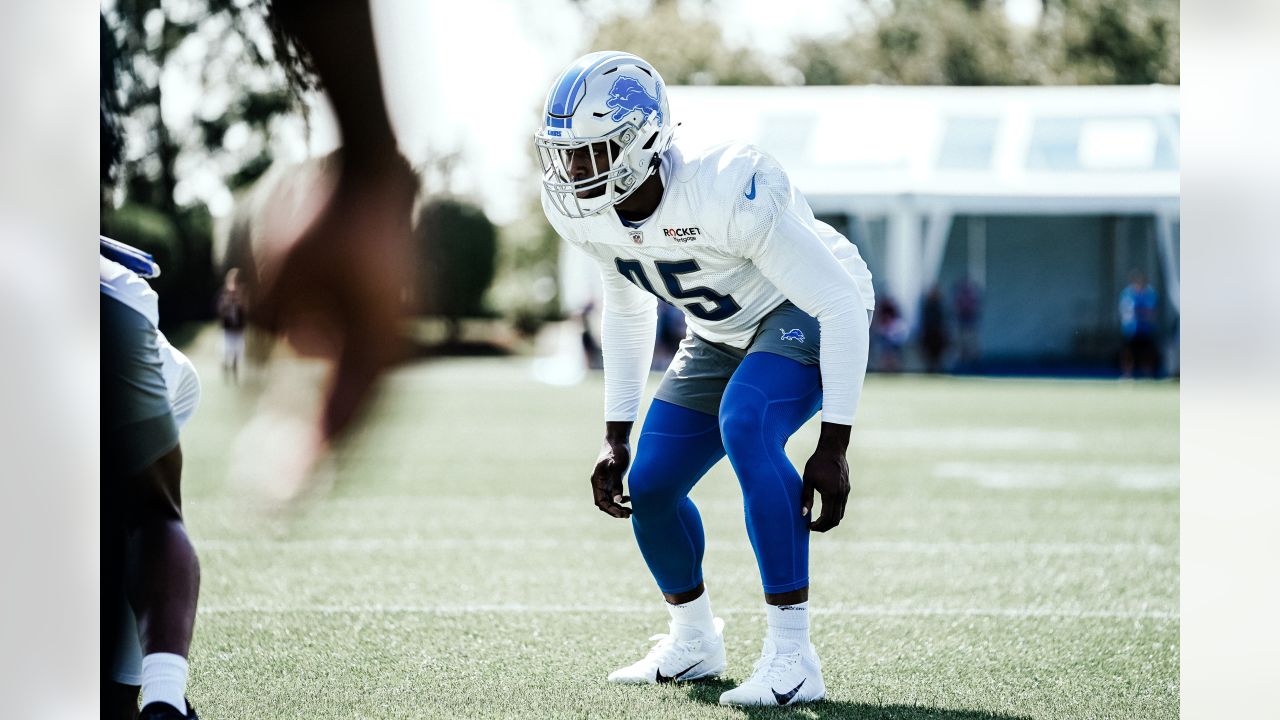 Detroit Lions cornerback AJ Parker (41) defends during a preseason