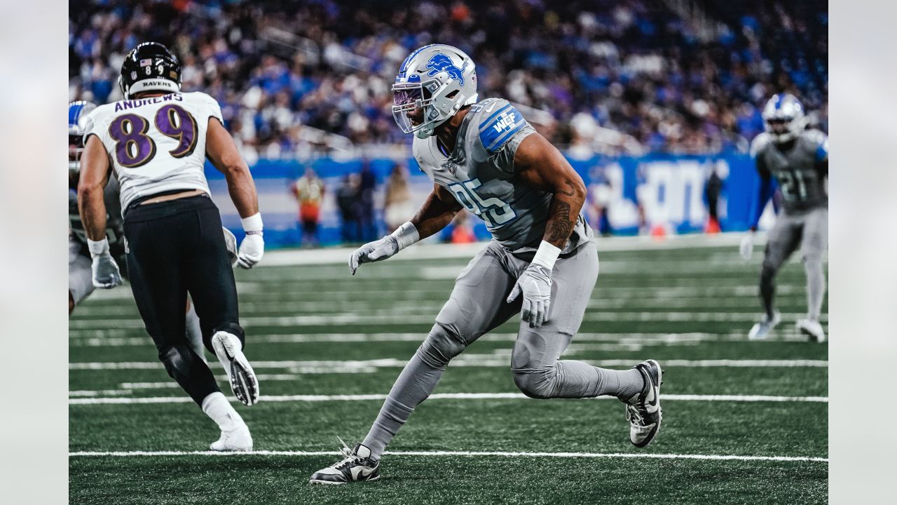 Detroit Lions offensive tackle Matt Nelson (67) blocks against the  Baltimore Ravens during an NFL football game, Sunday, Sept. 26, 2021, in  Detroit. (AP Photo/Rick Osentoski Stock Photo - Alamy