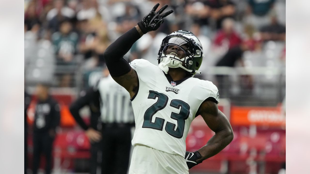 Philadelphia Eagles safety C.J. Gardner-Johnson reacts after a