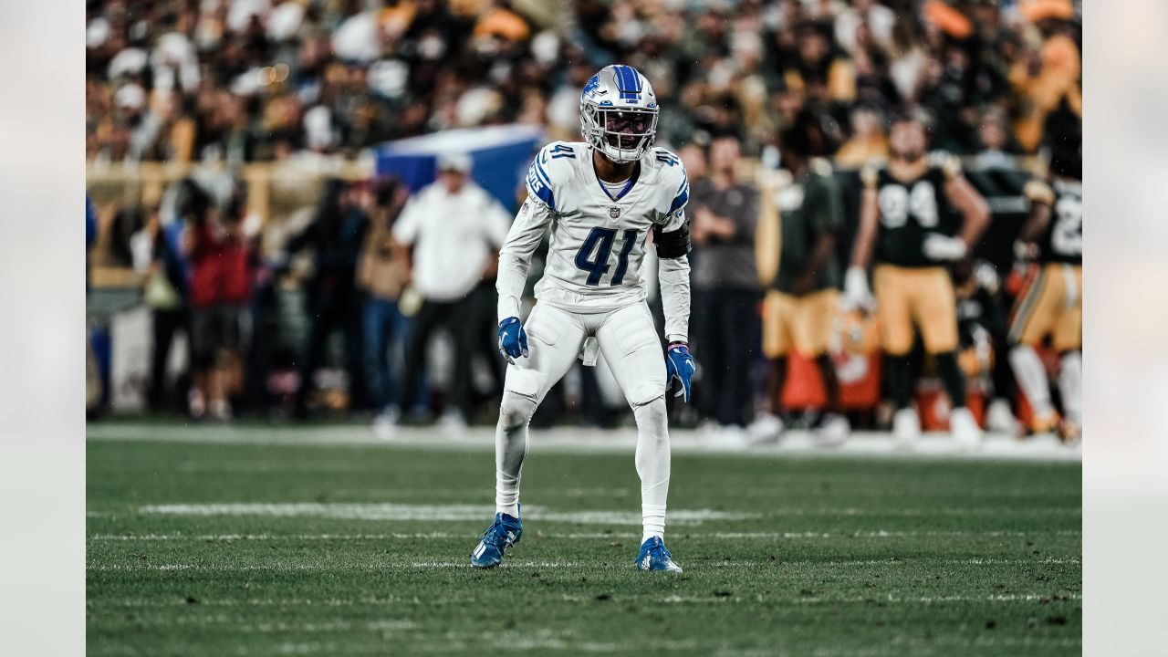 Detroit Lions cornerback AJ Parker (41) defends during a preseason