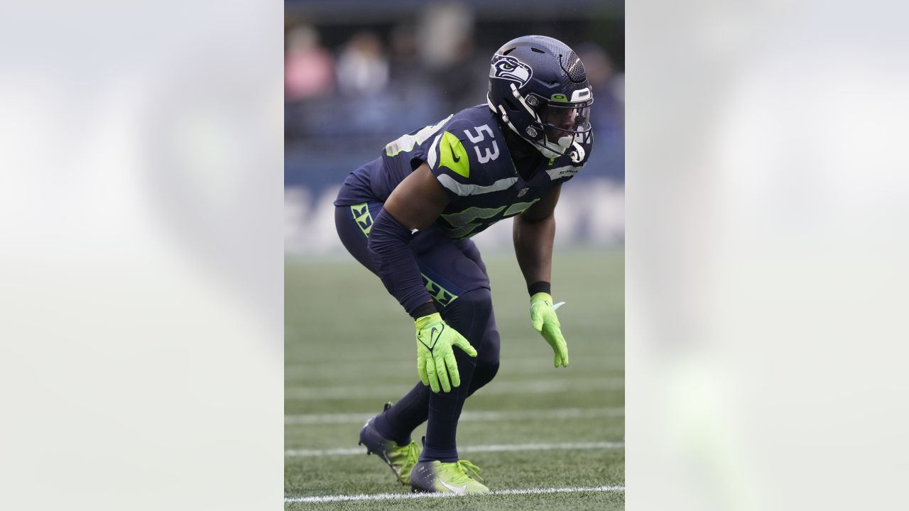 Seattle Seahawks quarterback Geno Smith (7) passes the ball before an NFL  football game against the Los Angeles Rams, Sunday, Sept. 10, 2023 in  Seattle. The Rams won 30-13. (AP Photo/Ben VanHouten