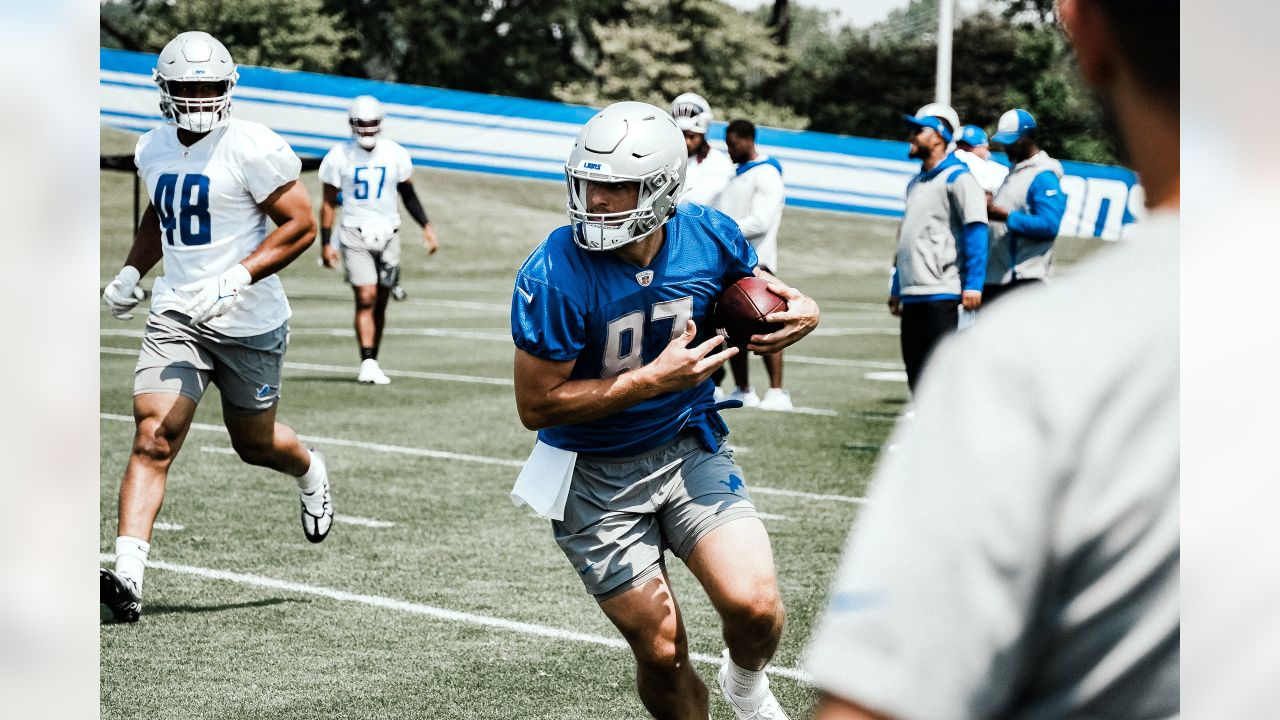 Detroit Lions camp: Rookie tight end T.J. Hockenson impressive early – Lions  Lowdown