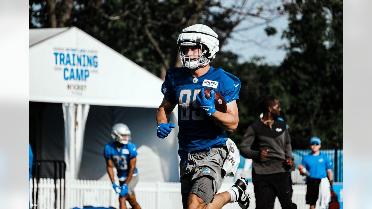 Detroit Lions receiver Maurice Alexander runs a drill during an NFL  football practice, Wednesday, Aug. 2, 2023, in Allen Park, Mich. (AP  Photo/Carlos Osorio Stock Photo - Alamy