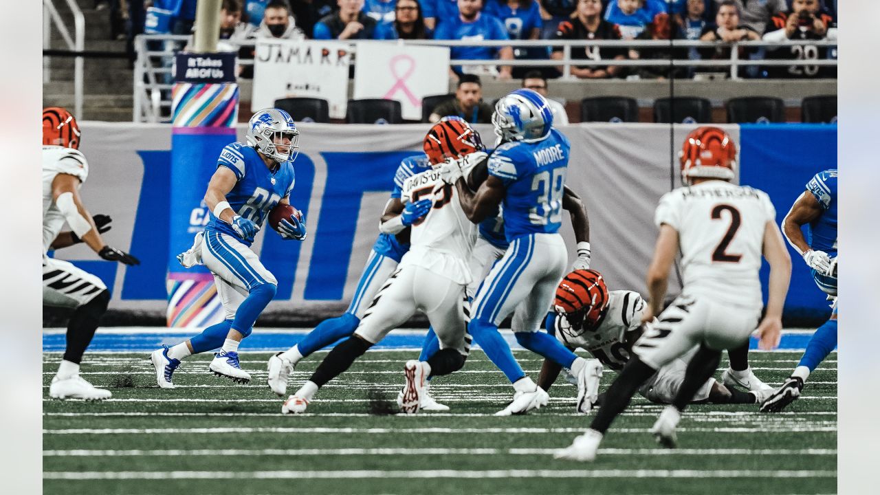 Detroit Lions wide receiver Tom Kennedy (85) runs during the first half of  an NFL football