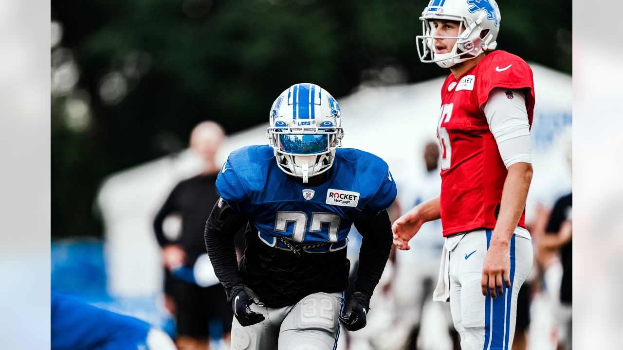 Jared Goff, Malcolm Rodriguez, and D'Andre Swift meet the media after Lions  and Colts joint practice 