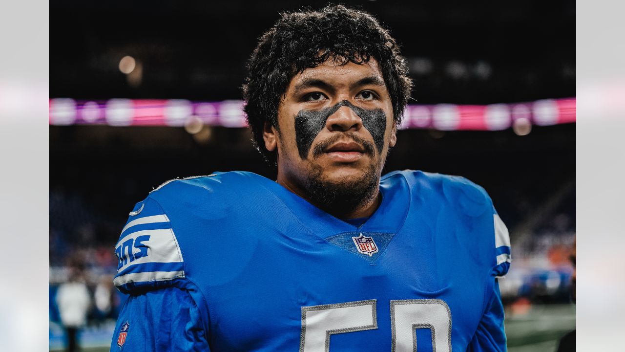 Detroit Lions linebacker Anthony Pittman (57) warms up before an NFL  football game against the Cincinnati Bengals in Detroit, Sunday, Oct. 17,  2021. (AP Photo/Paul Sancya Stock Photo - Alamy