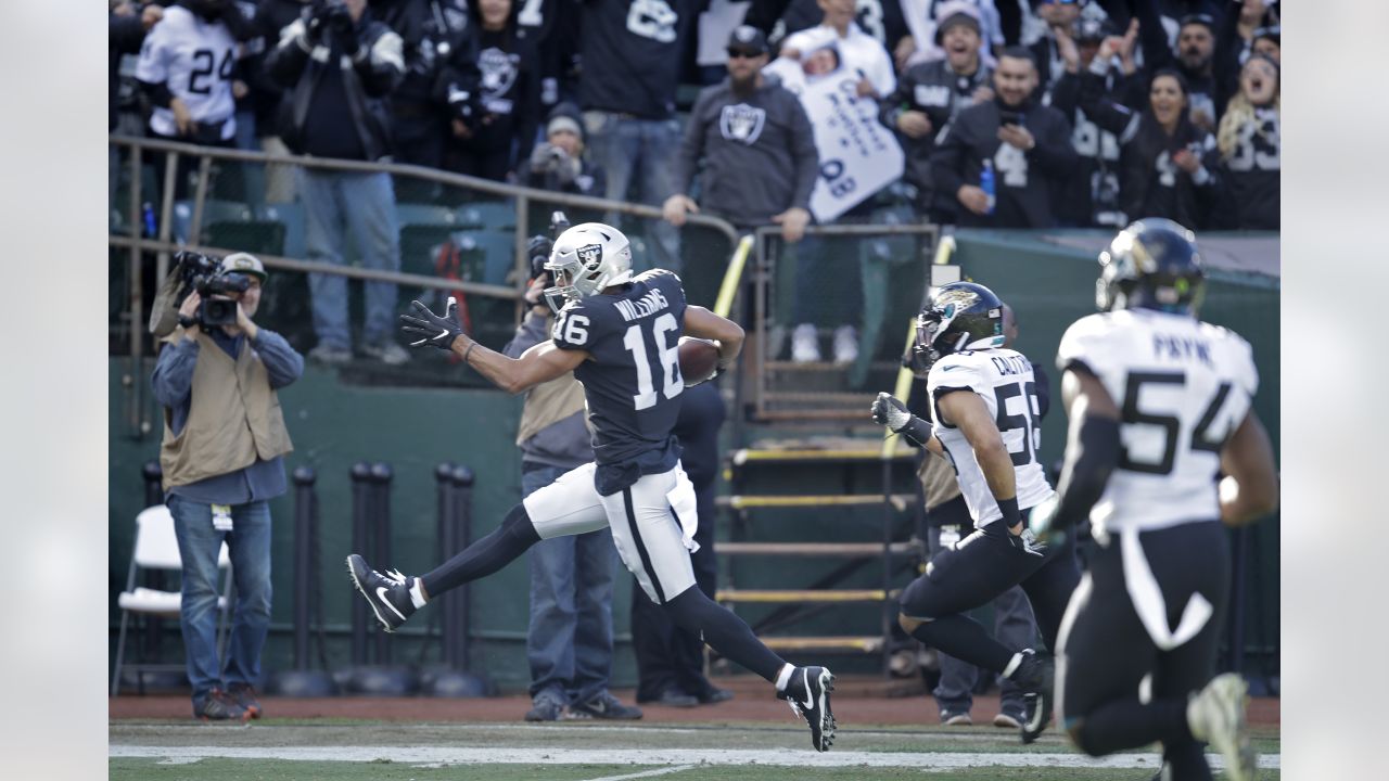 Oakland Raiders wide receiver Tyrell Williams in action during the second  half of an NFL football game against the Los Angeles Chargers in Carson,  Calif., Sunday, Dec. 22, 2019. (AP Photo/Kelvin Kuo