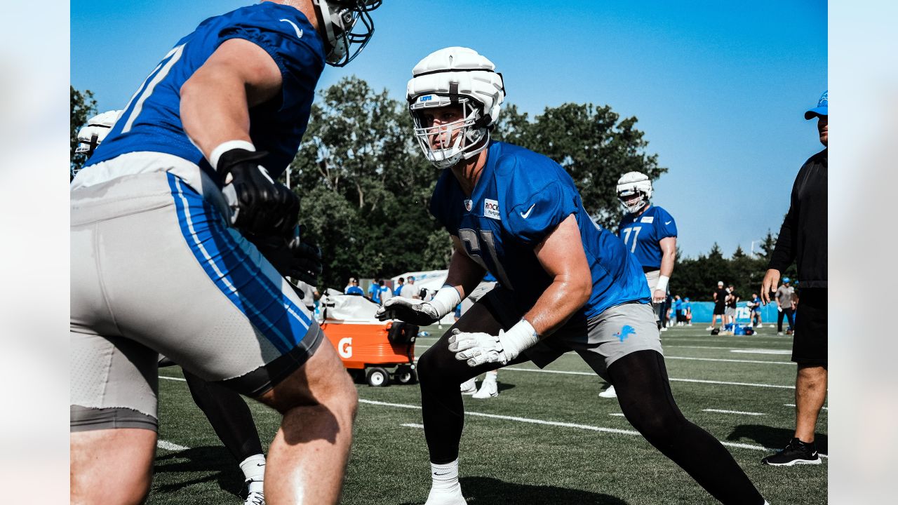 Detroit Lions receiver Maurice Alexander runs a drill during an NFL  football practice, Wednesday, Aug. 2, 2023, in Allen Park, Mich. (AP  Photo/Carlos Osorio Stock Photo - Alamy