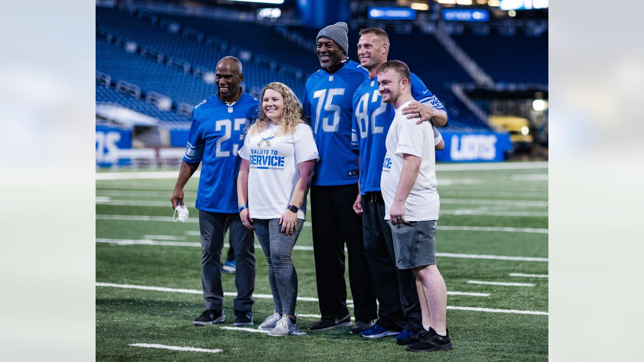 Eric Hipple honored as the Lions nominee for the Salute to Service