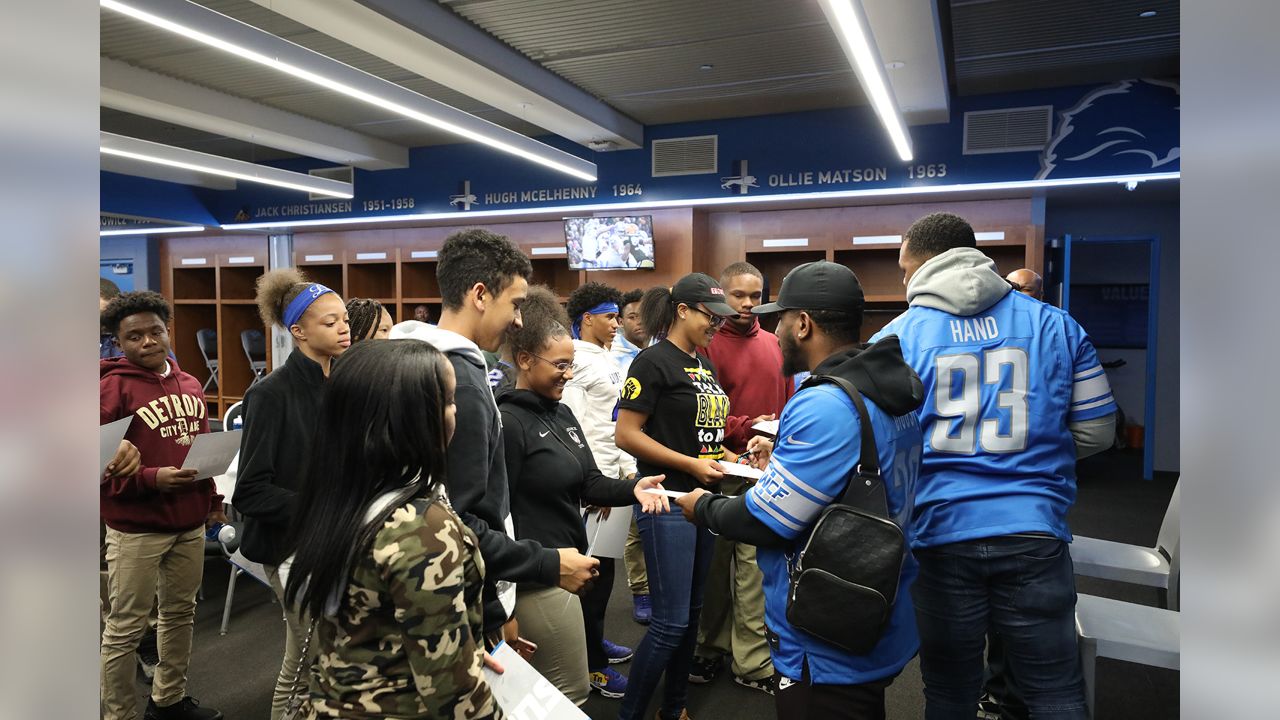 Detroit Lions host 2019 DPS pizza party at Ford Field