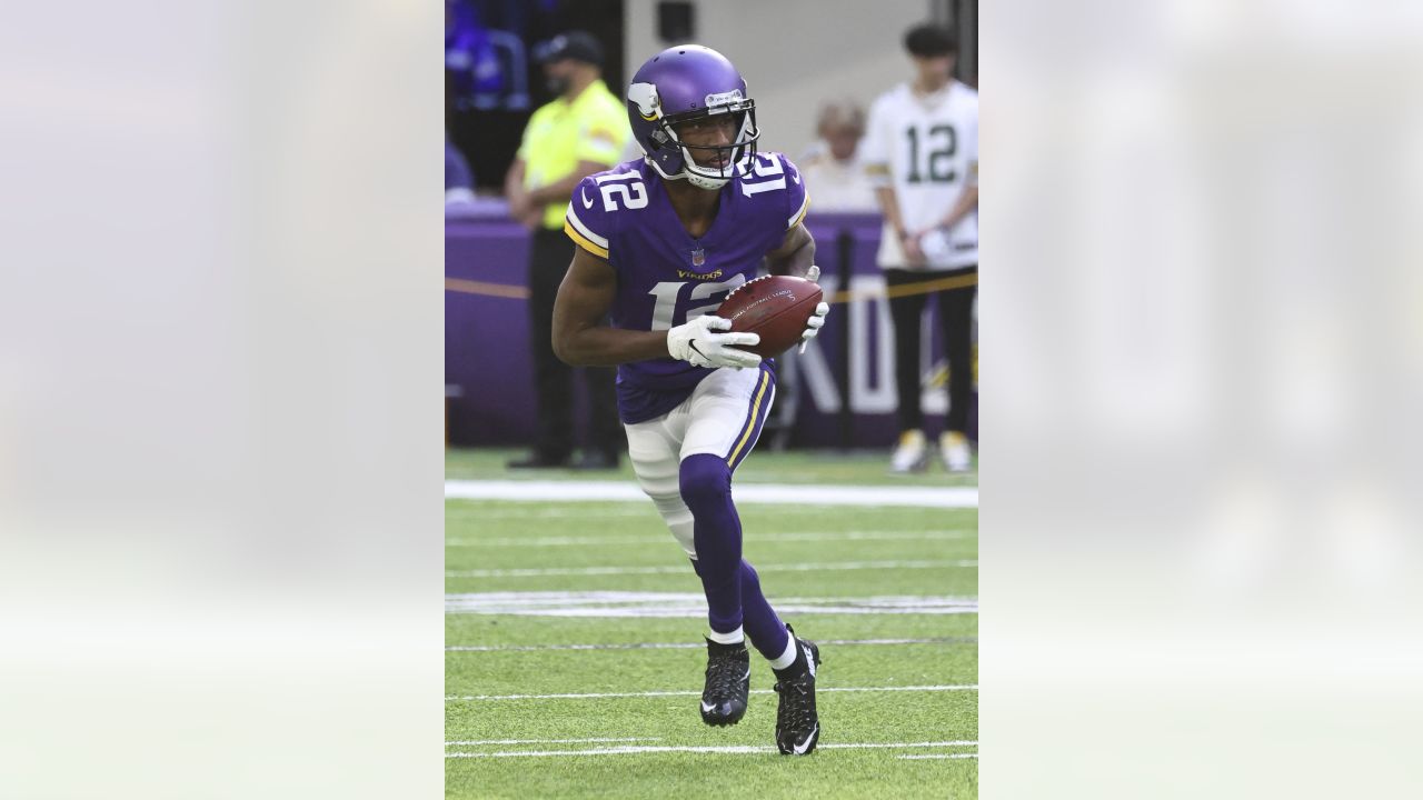 Minnesota Vikings wide receiver Ihmir Smith-Marsette (15) is lying