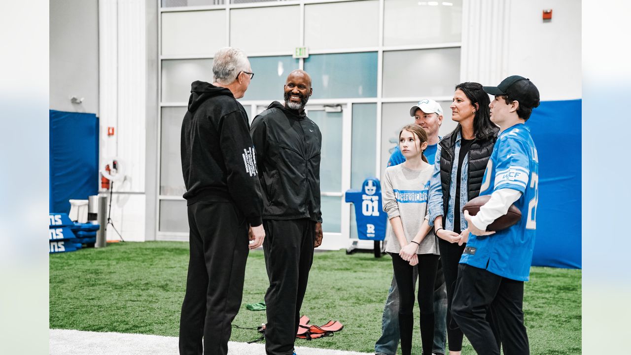 Make-A-Wish Recipient Luke Larson visits Detroit Lions