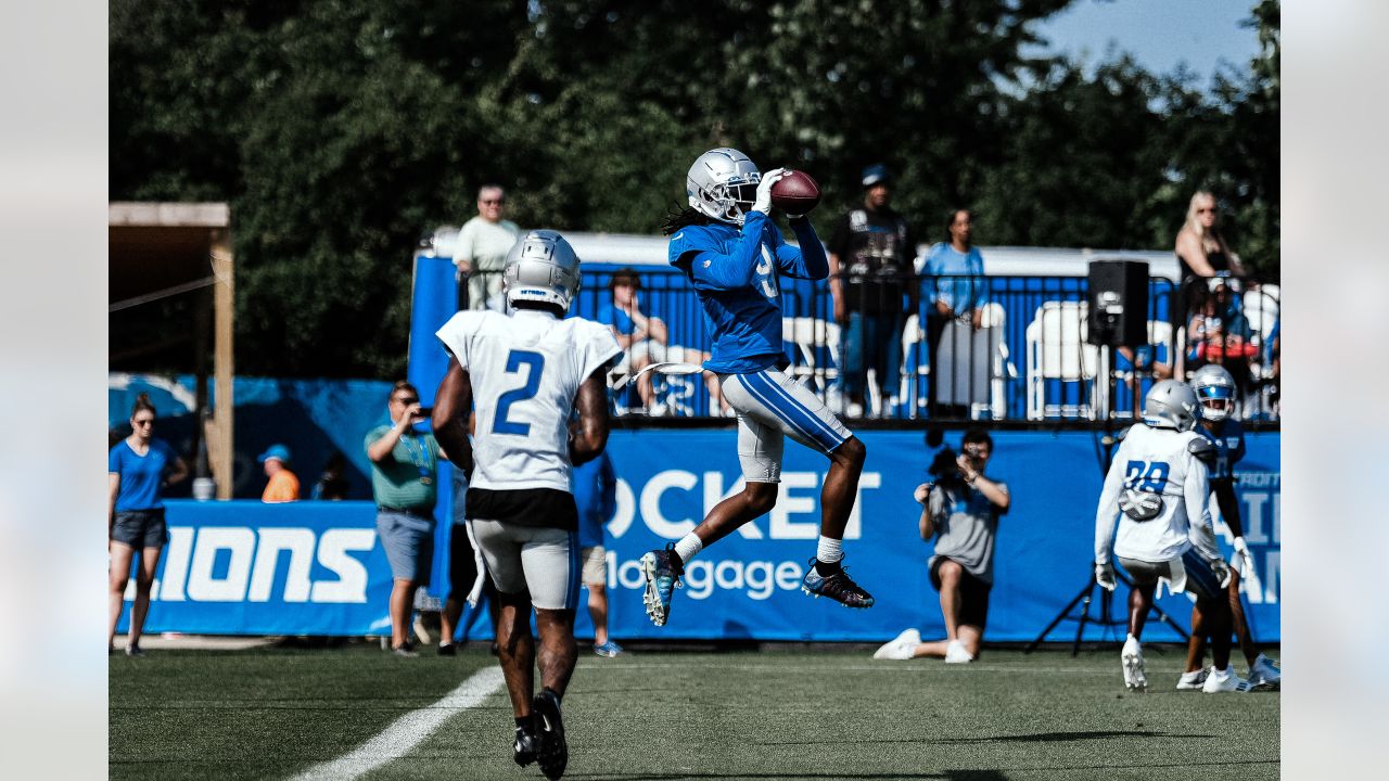 Detroit Lions WR Jameson Williams happy to be back on the practice field