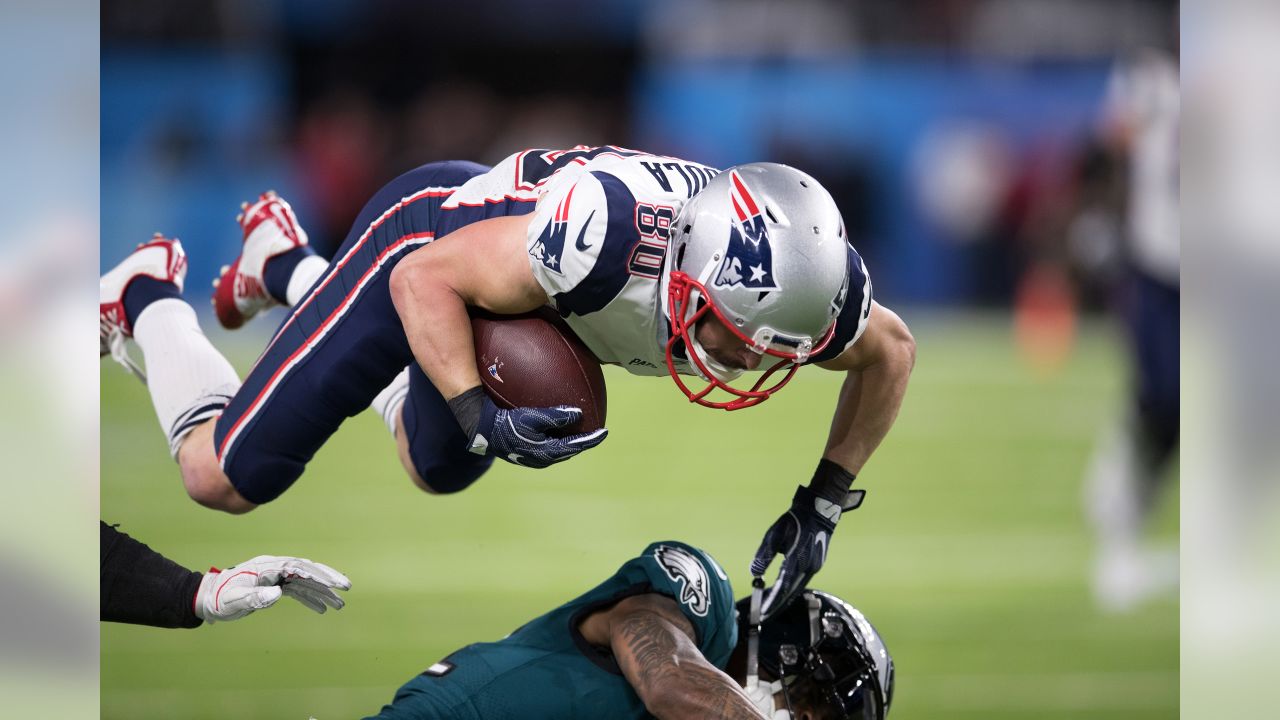 New England Patriots wide receiver Danny Amendola (L) catches game