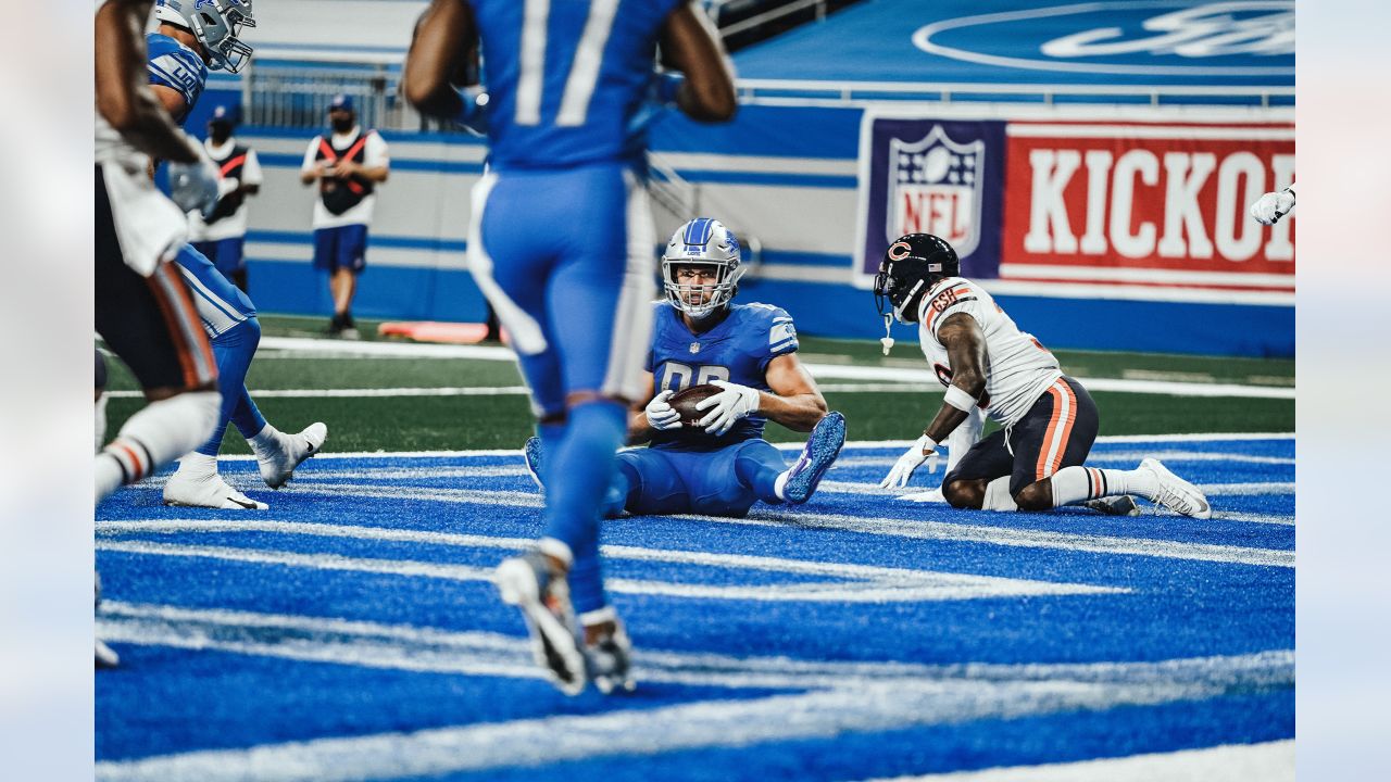 Trubisky, Bears hang on to beat Lions 20-13 as Stafford sits