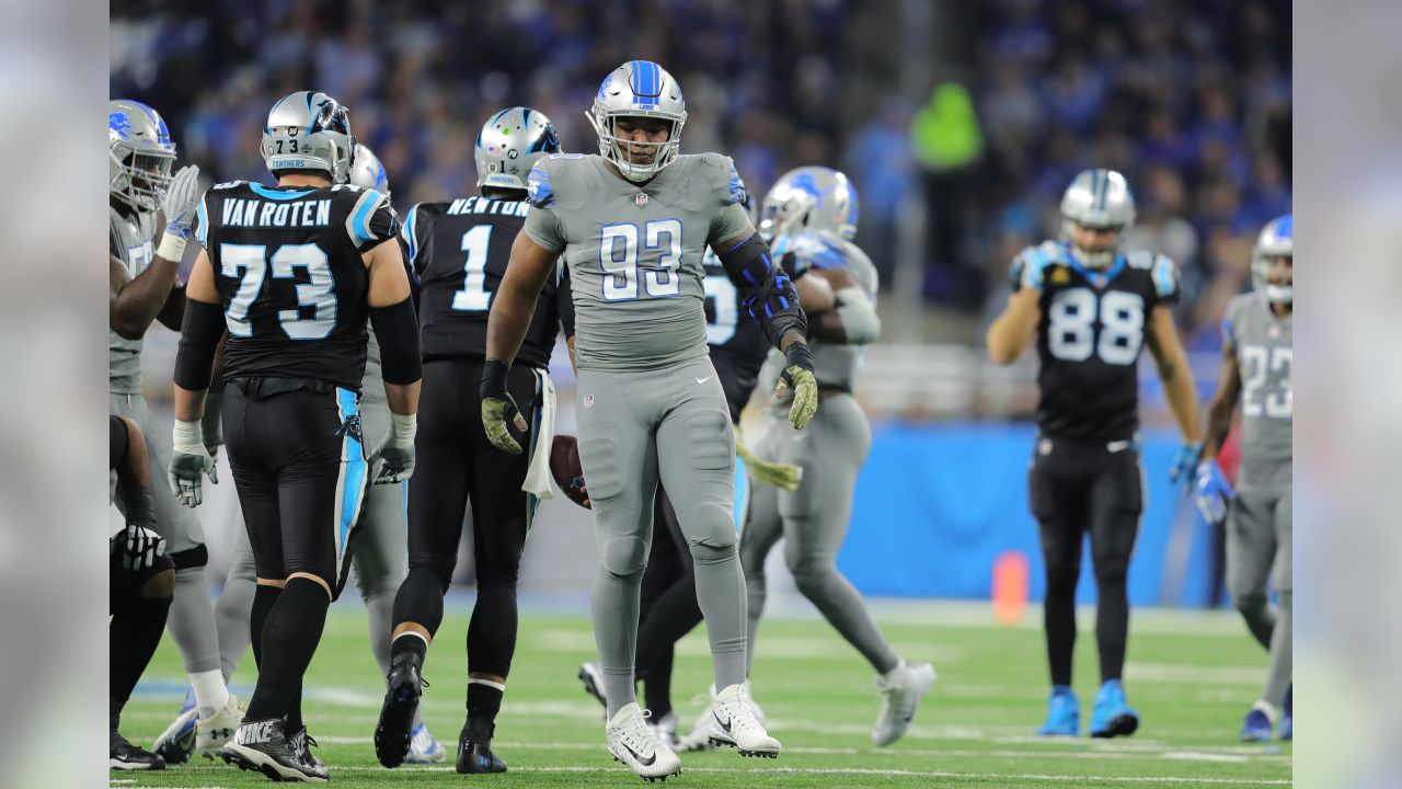 Detroit Lions wide receiver Bruce Ellington (12) runs with the ball after a  catch against the Carolina Panthers during an NFL football game Sunday,  Nov. 18, 2018, in Detroit. The Lions won