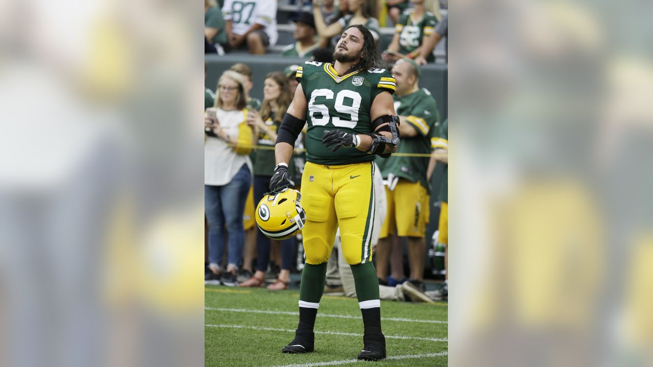 Kapri Bibbs of the Green Bay Packers prepares for the play against