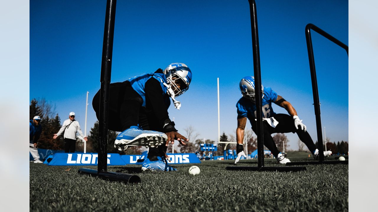 Detroit Lions tight end James Mitchell (82) carries the ball