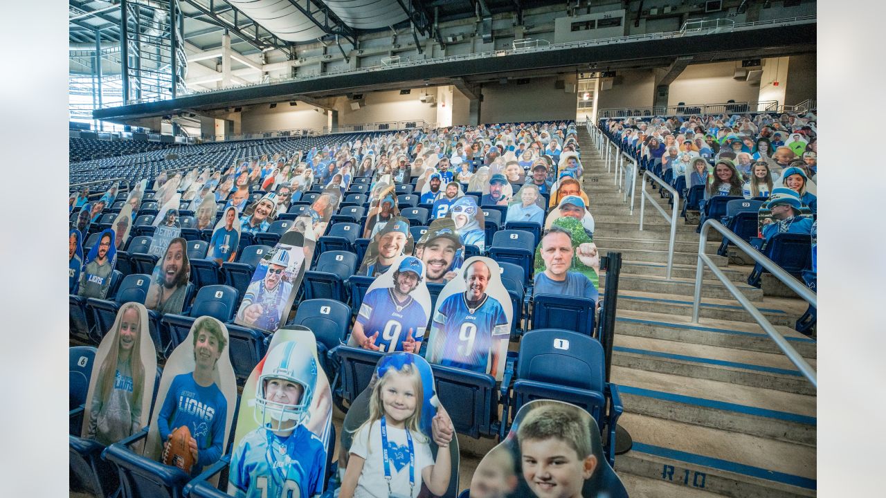 Lions to sell cardboard cutouts of fans to benefit local charities, fill  seats at Ford Field 