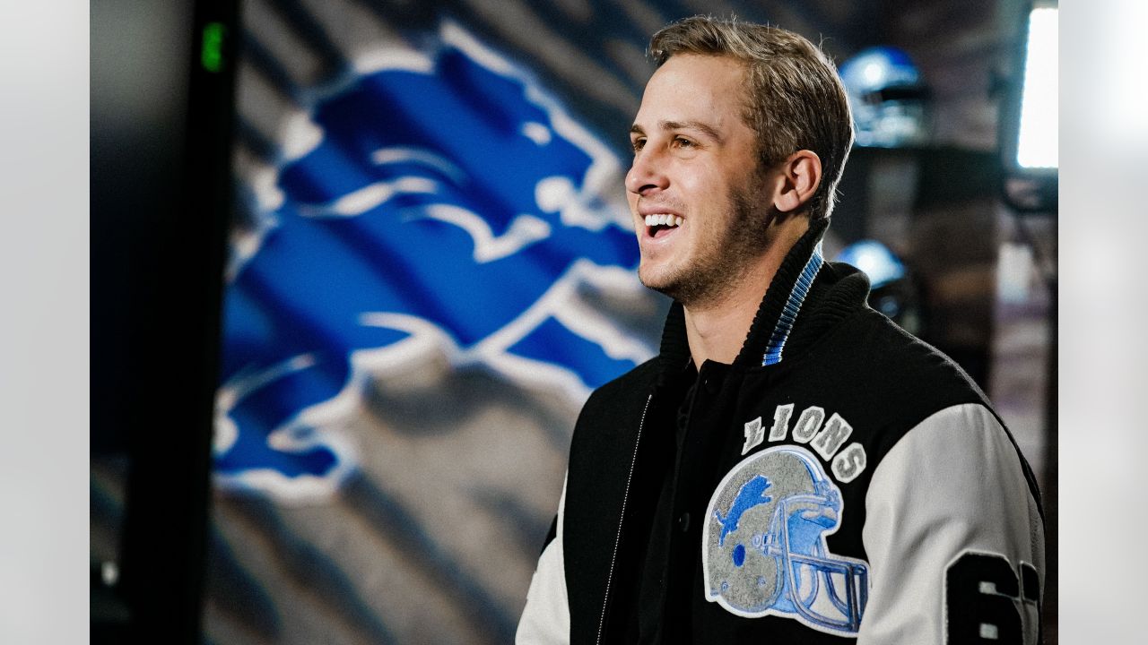 Detroit Lions quarterback Jared Goff's introductory news conference as a  Detroit Lion