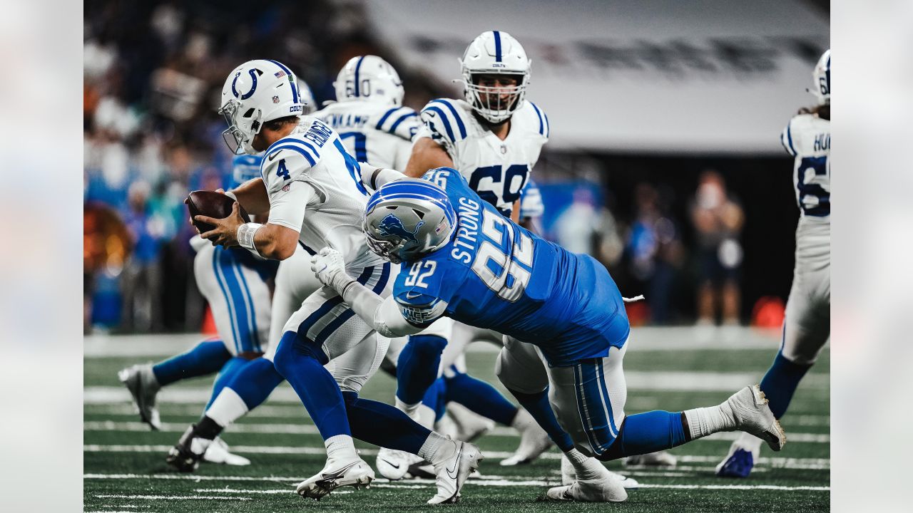 Colts beat Lions 27-17, but lose QB Sam Ehlinger to injury