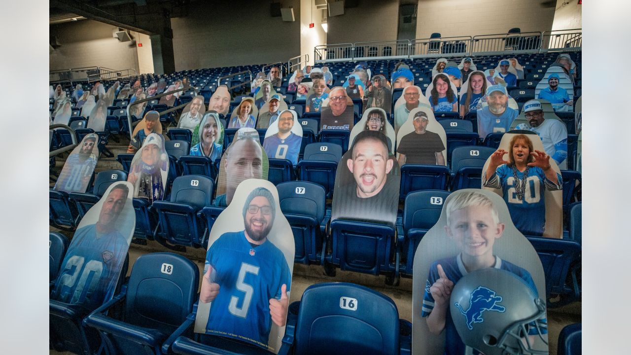 Detroit Lions fans can purchase custom cutouts of themselves for